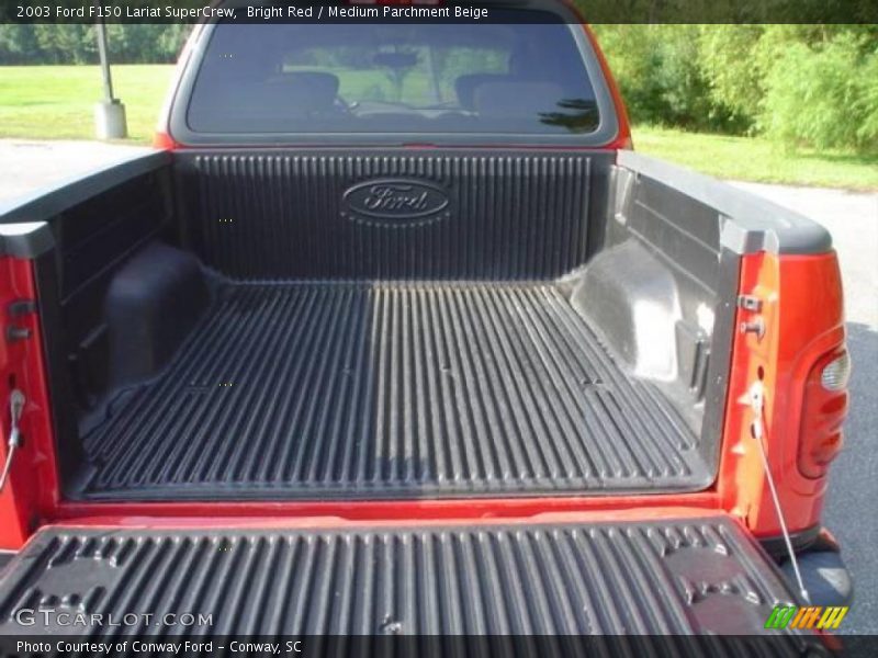 Bright Red / Medium Parchment Beige 2003 Ford F150 Lariat SuperCrew