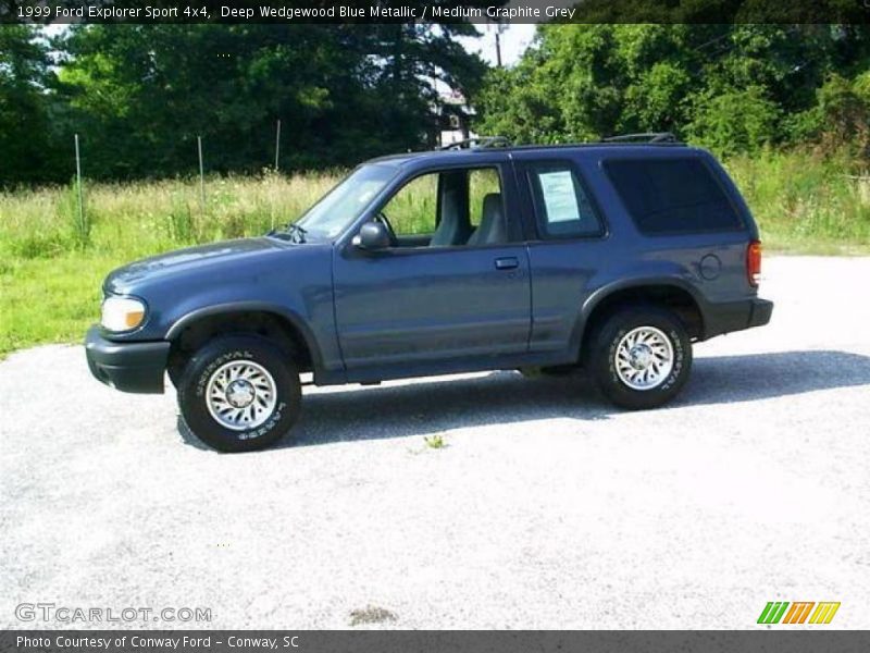 Deep Wedgewood Blue Metallic / Medium Graphite Grey 1999 Ford Explorer Sport 4x4