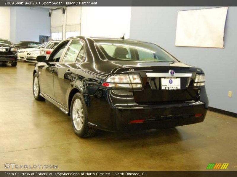 Black / Parchment 2009 Saab 9-3 2.0T Sport Sedan
