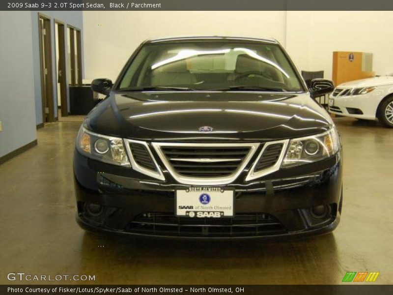 Black / Parchment 2009 Saab 9-3 2.0T Sport Sedan