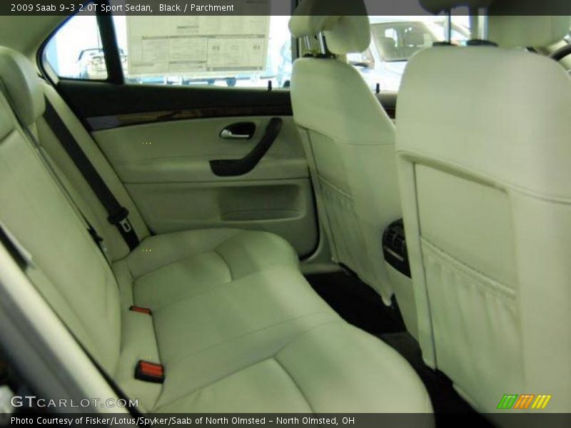 Black / Parchment 2009 Saab 9-3 2.0T Sport Sedan