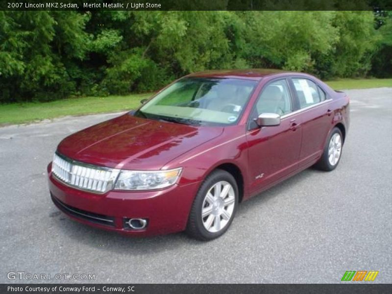 Merlot Metallic / Light Stone 2007 Lincoln MKZ Sedan