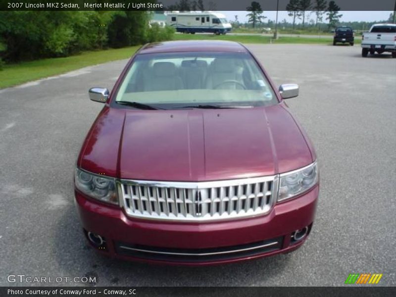 Merlot Metallic / Light Stone 2007 Lincoln MKZ Sedan
