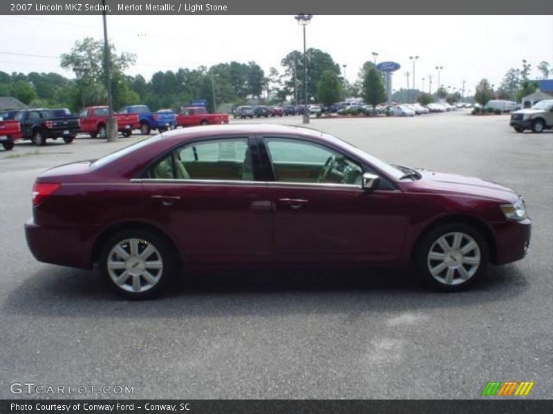 Merlot Metallic / Light Stone 2007 Lincoln MKZ Sedan