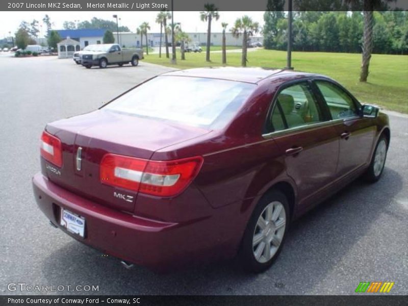 Merlot Metallic / Light Stone 2007 Lincoln MKZ Sedan