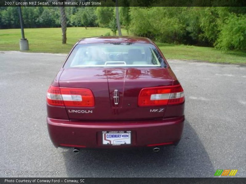 Merlot Metallic / Light Stone 2007 Lincoln MKZ Sedan