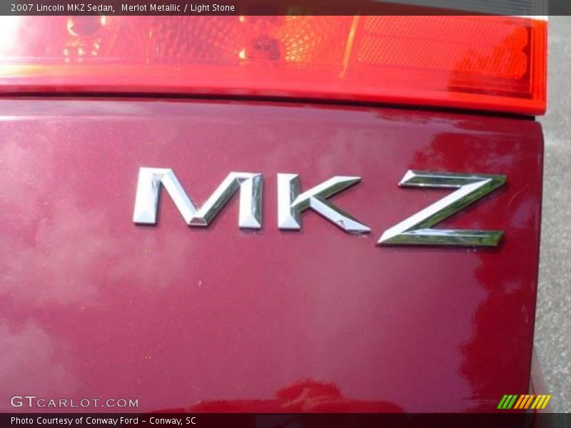 Merlot Metallic / Light Stone 2007 Lincoln MKZ Sedan