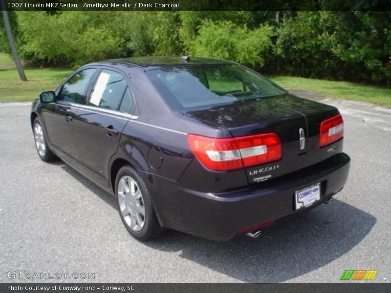 Amethyst Metallic / Dark Charcoal 2007 Lincoln MKZ Sedan