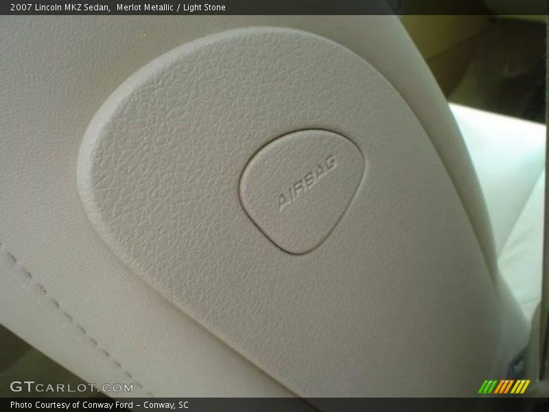 Merlot Metallic / Light Stone 2007 Lincoln MKZ Sedan