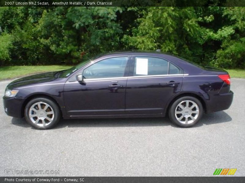Amethyst Metallic / Dark Charcoal 2007 Lincoln MKZ Sedan