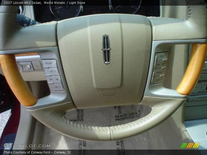 Merlot Metallic / Light Stone 2007 Lincoln MKZ Sedan
