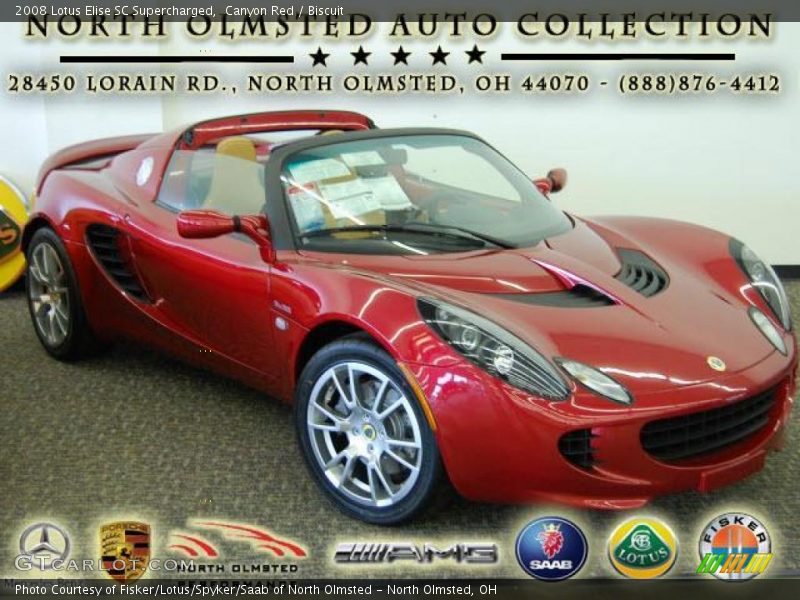 Canyon Red / Biscuit 2008 Lotus Elise SC Supercharged