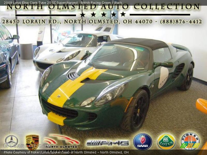 British Racing Green / Black 2009 Lotus Elise Clark Type 25 SC Supercharged