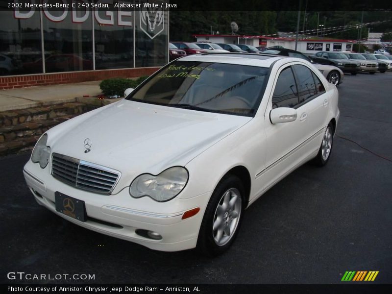 Alabaster White / Java 2002 Mercedes-Benz C 240 Sedan