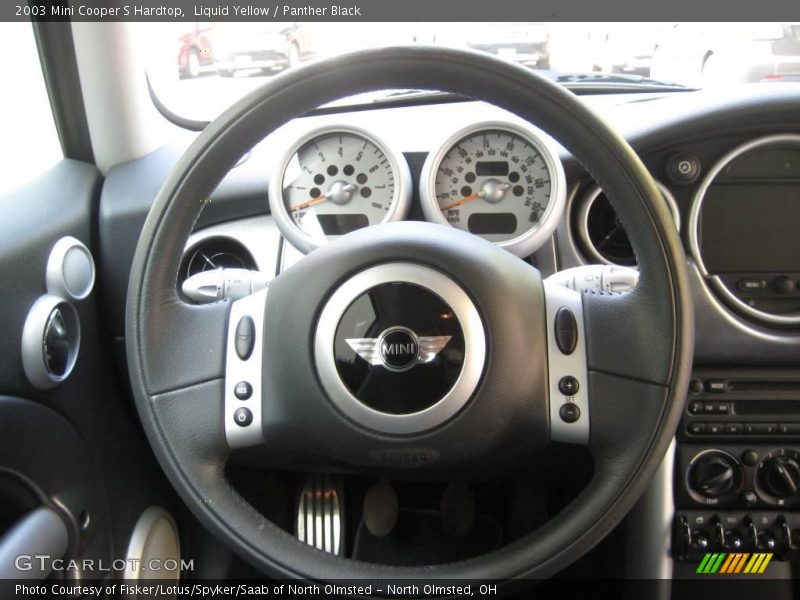 Liquid Yellow / Panther Black 2003 Mini Cooper S Hardtop