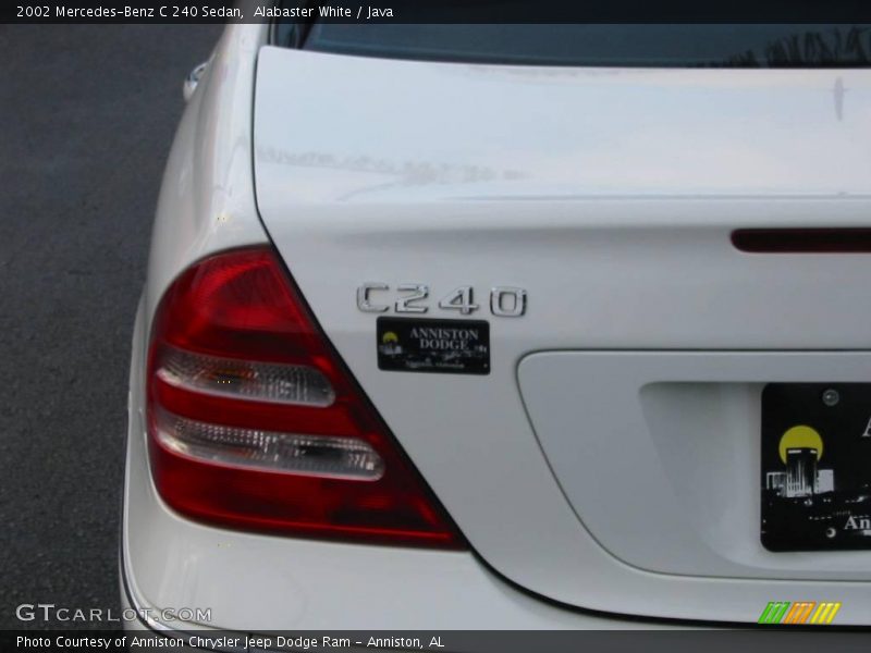 Alabaster White / Java 2002 Mercedes-Benz C 240 Sedan