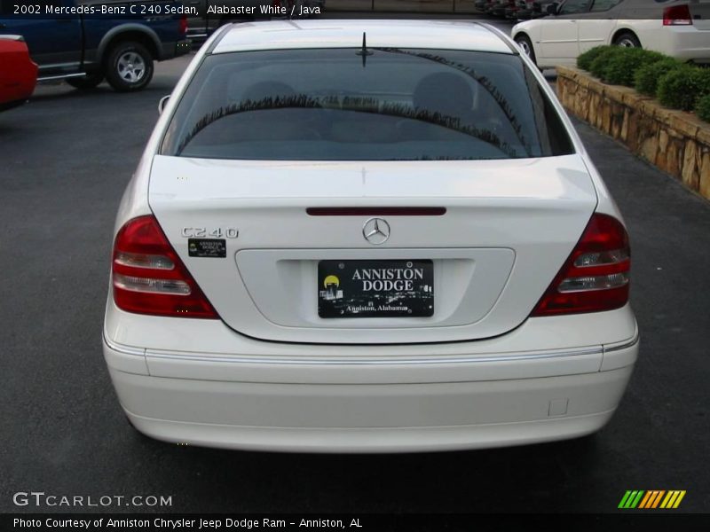 Alabaster White / Java 2002 Mercedes-Benz C 240 Sedan