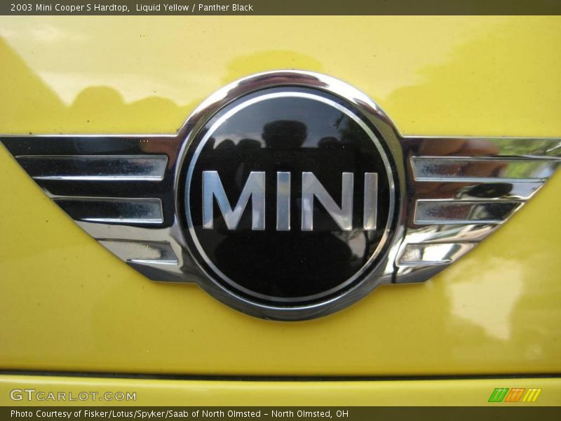 Liquid Yellow / Panther Black 2003 Mini Cooper S Hardtop