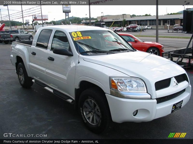 Arctic White / Slate 2008 Mitsubishi Raider LS Double Cab