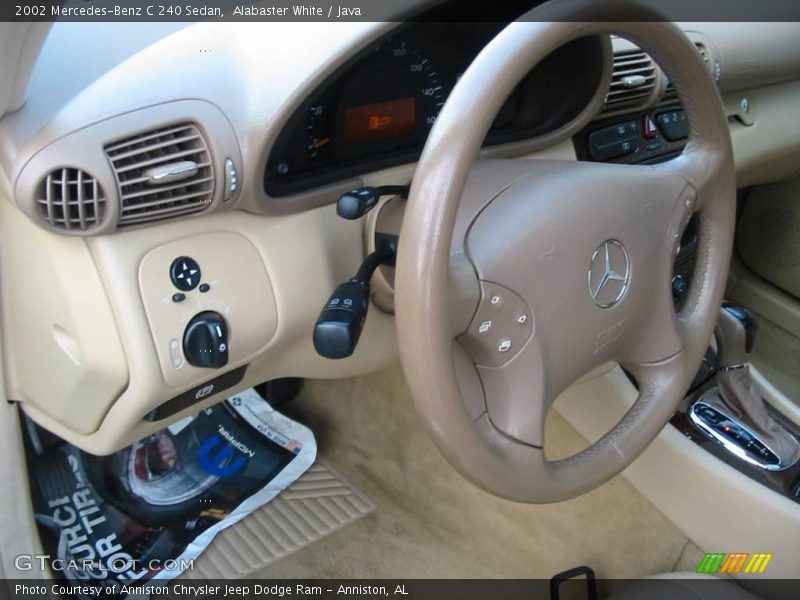 Alabaster White / Java 2002 Mercedes-Benz C 240 Sedan