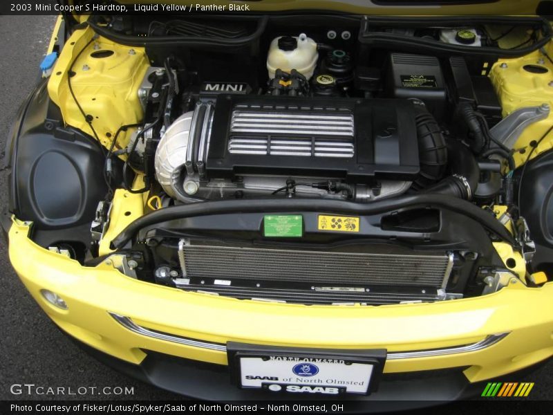 Liquid Yellow / Panther Black 2003 Mini Cooper S Hardtop