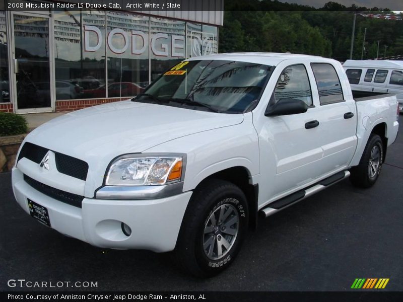 Arctic White / Slate 2008 Mitsubishi Raider LS Double Cab
