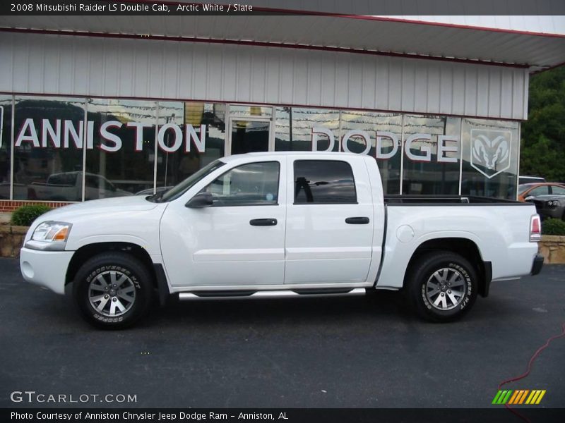 Arctic White / Slate 2008 Mitsubishi Raider LS Double Cab