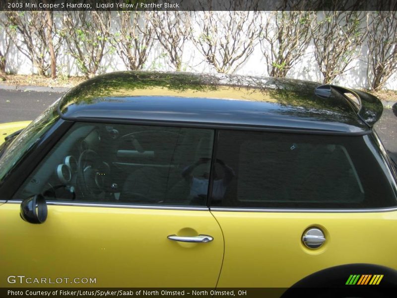 Liquid Yellow / Panther Black 2003 Mini Cooper S Hardtop