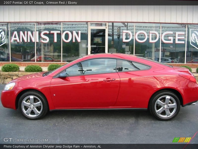 Crimson Red / Ebony 2007 Pontiac G6 GT Coupe