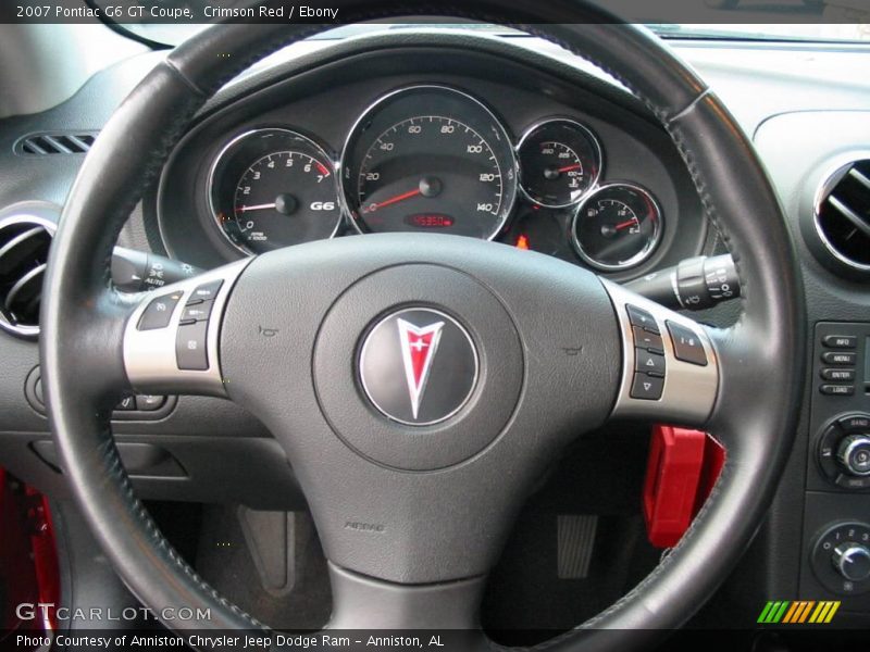 Crimson Red / Ebony 2007 Pontiac G6 GT Coupe