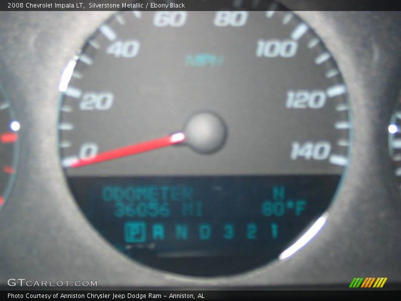 Silverstone Metallic / Ebony Black 2008 Chevrolet Impala LT