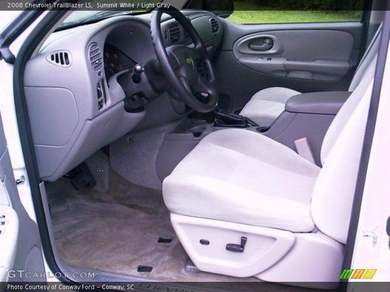 Summit White / Light Gray 2008 Chevrolet TrailBlazer LS