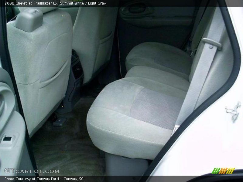 Summit White / Light Gray 2008 Chevrolet TrailBlazer LS