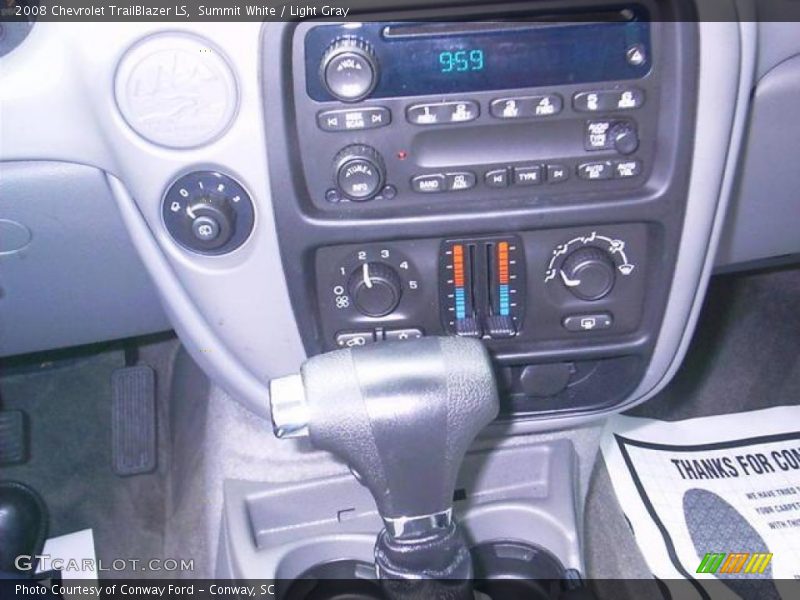 Summit White / Light Gray 2008 Chevrolet TrailBlazer LS