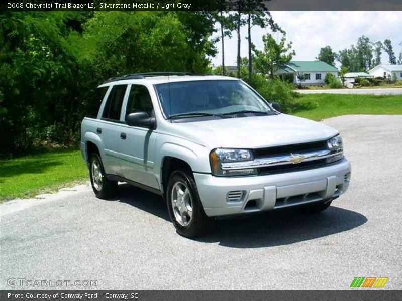 Silverstone Metallic / Light Gray 2008 Chevrolet TrailBlazer LS