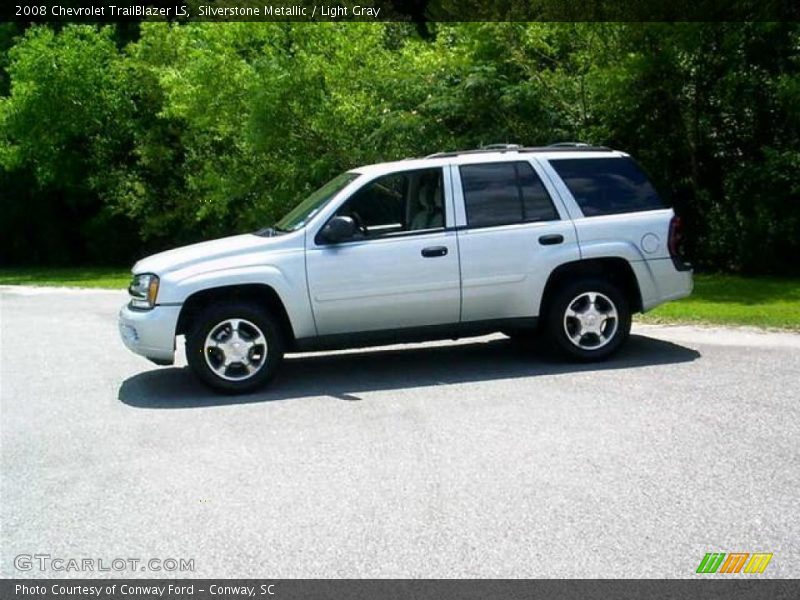 Silverstone Metallic / Light Gray 2008 Chevrolet TrailBlazer LS