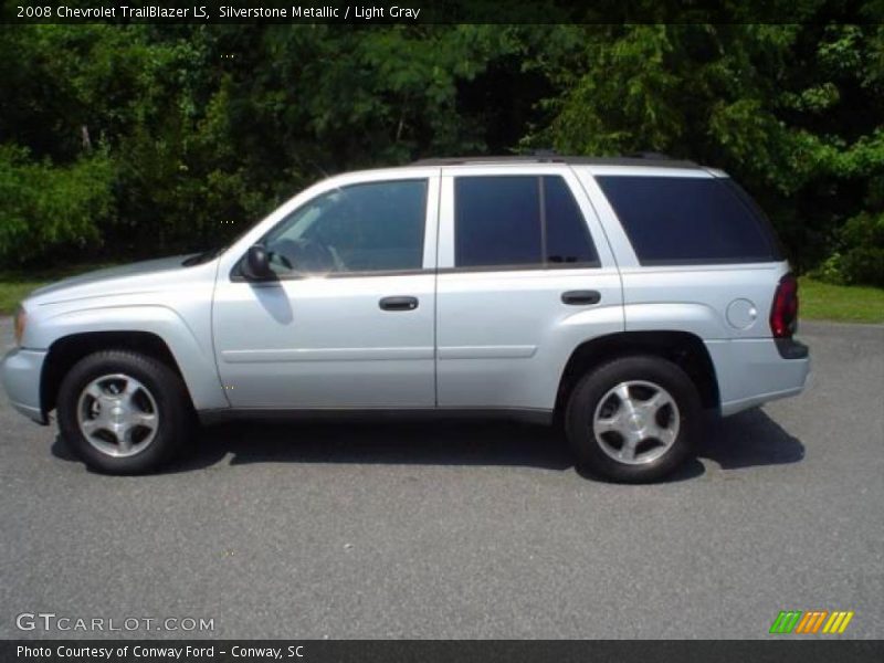 Silverstone Metallic / Light Gray 2008 Chevrolet TrailBlazer LS