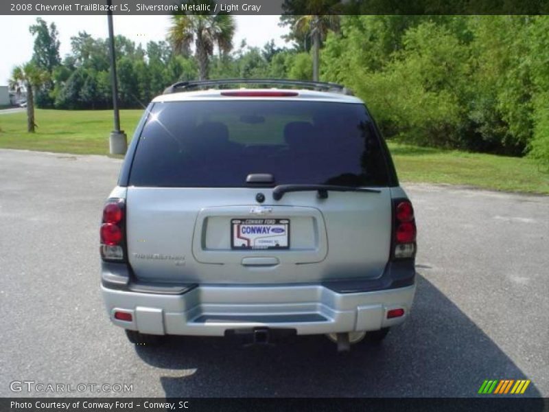 Silverstone Metallic / Light Gray 2008 Chevrolet TrailBlazer LS