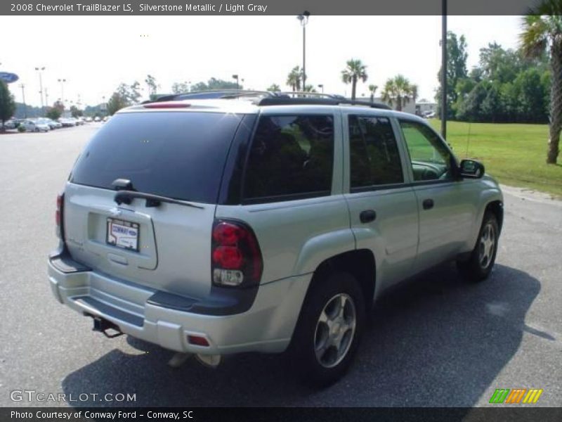Silverstone Metallic / Light Gray 2008 Chevrolet TrailBlazer LS