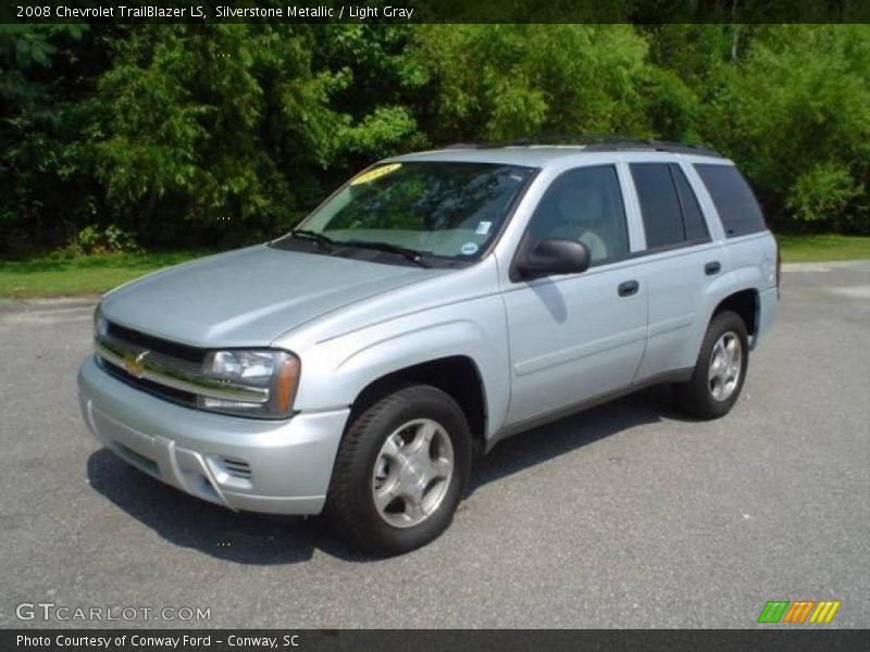 Silverstone Metallic / Light Gray 2008 Chevrolet TrailBlazer LS
