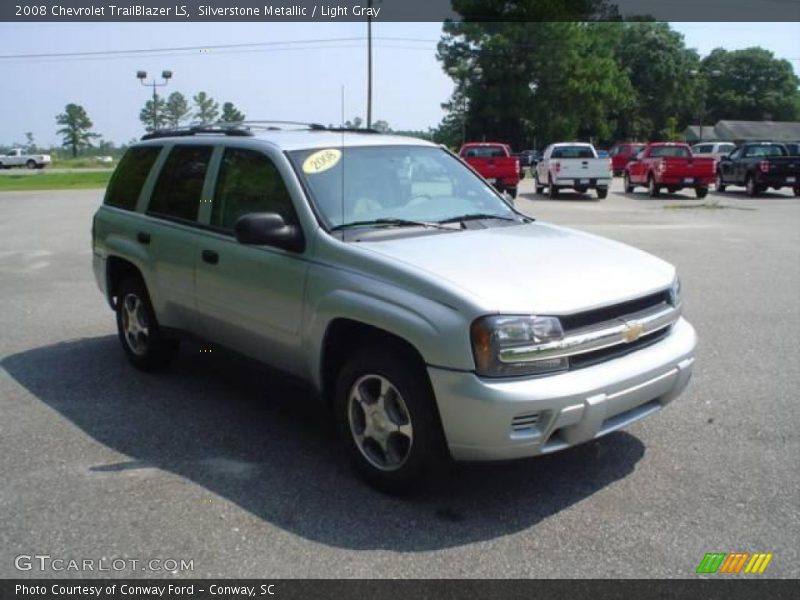 Silverstone Metallic / Light Gray 2008 Chevrolet TrailBlazer LS