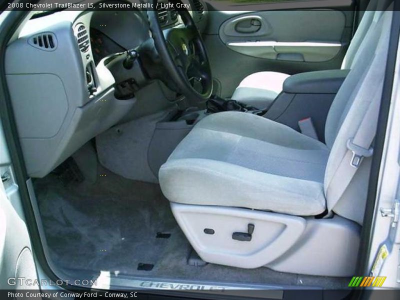 Silverstone Metallic / Light Gray 2008 Chevrolet TrailBlazer LS