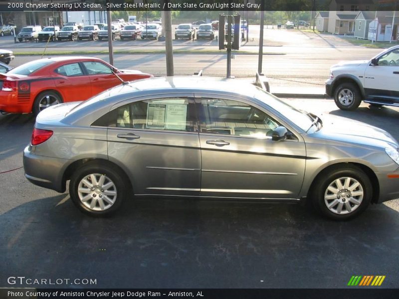 Silver Steel Metallic / Dark Slate Gray/Light Slate Gray 2008 Chrysler Sebring LX Sedan