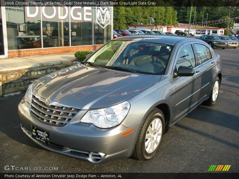 Silver Steel Metallic / Dark Slate Gray/Light Slate Gray 2008 Chrysler Sebring LX Sedan