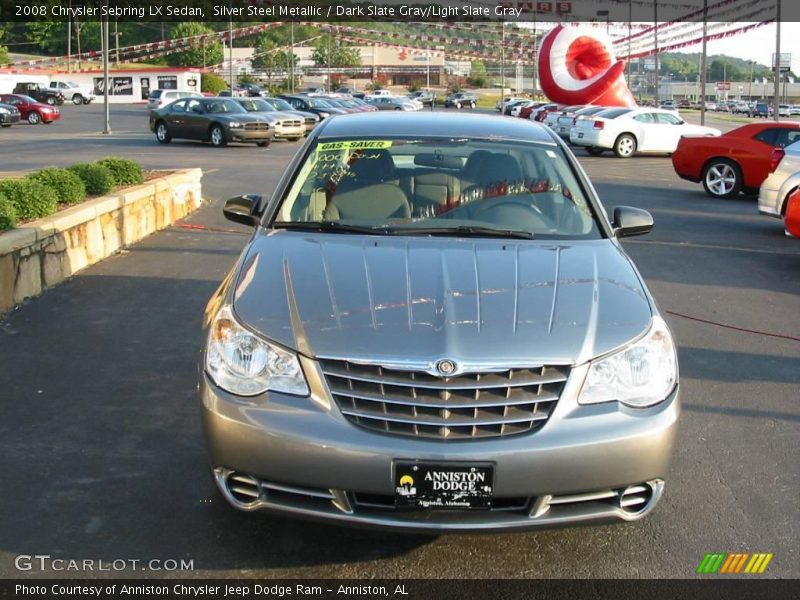 Silver Steel Metallic / Dark Slate Gray/Light Slate Gray 2008 Chrysler Sebring LX Sedan