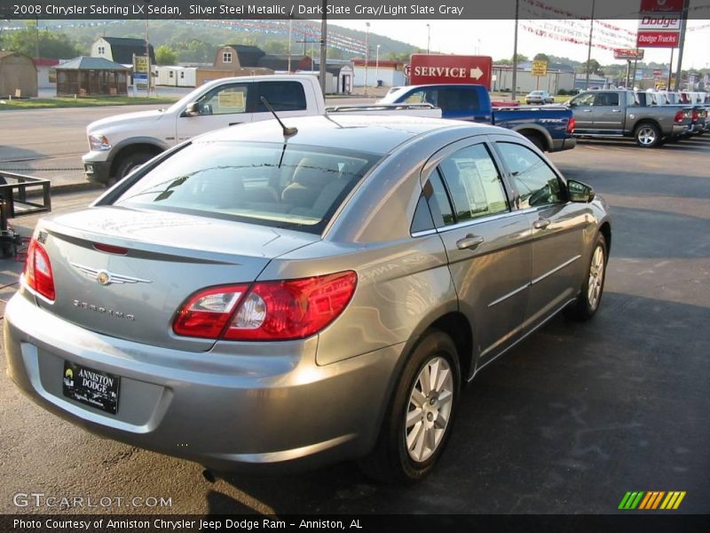 Silver Steel Metallic / Dark Slate Gray/Light Slate Gray 2008 Chrysler Sebring LX Sedan