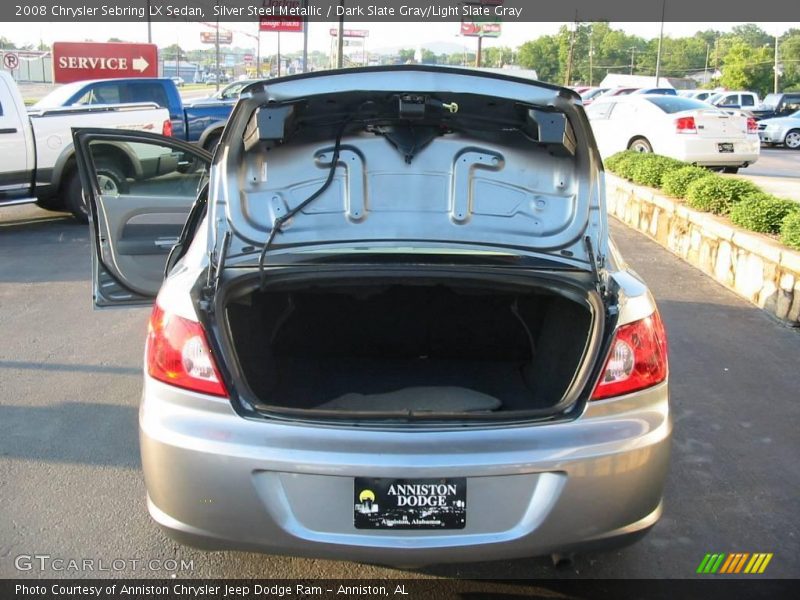 Silver Steel Metallic / Dark Slate Gray/Light Slate Gray 2008 Chrysler Sebring LX Sedan