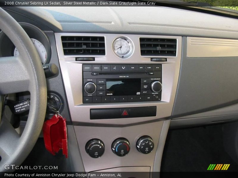 Silver Steel Metallic / Dark Slate Gray/Light Slate Gray 2008 Chrysler Sebring LX Sedan