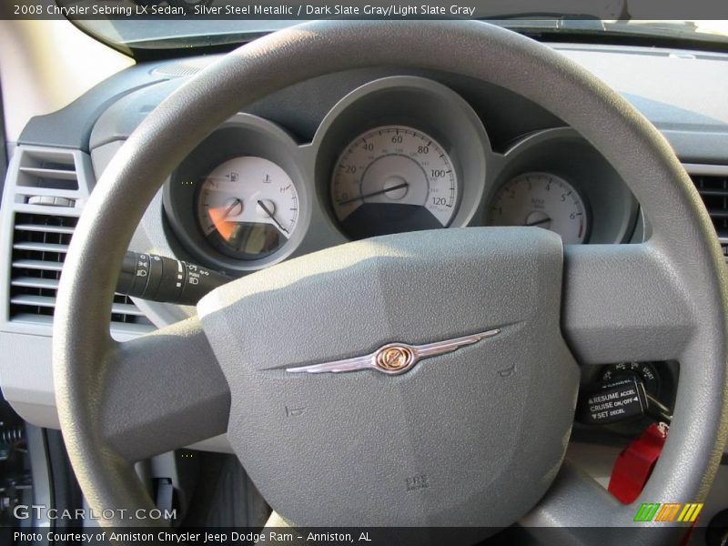 Silver Steel Metallic / Dark Slate Gray/Light Slate Gray 2008 Chrysler Sebring LX Sedan