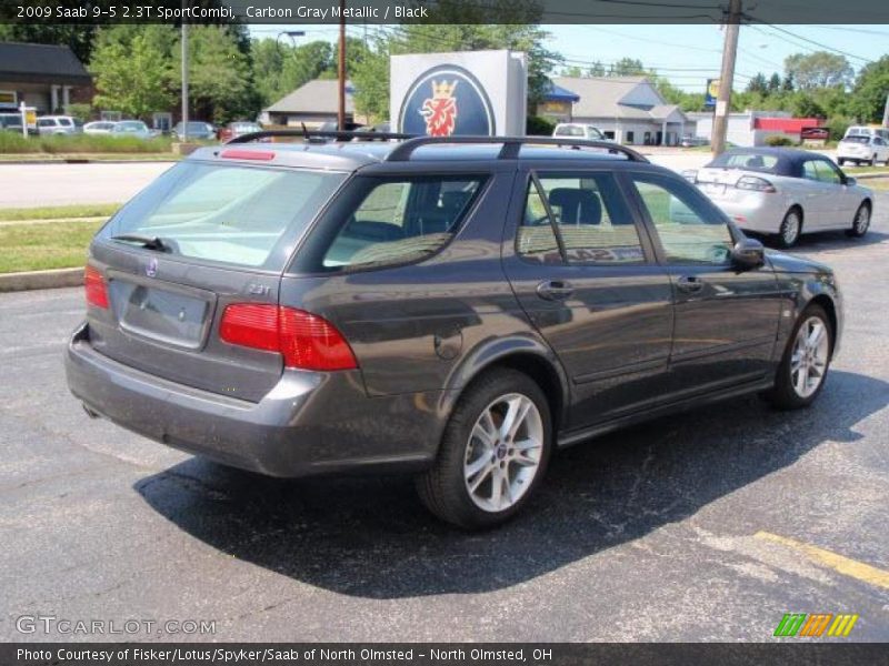Carbon Gray Metallic / Black 2009 Saab 9-5 2.3T SportCombi